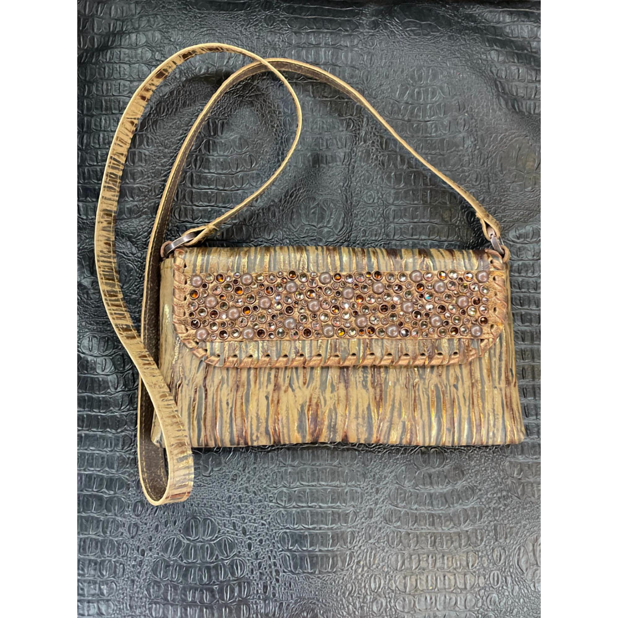 New Kurtmen Small Studded Purse In Brown